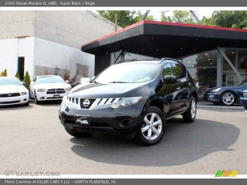 Super Black / Beige 2009 Nissan Murano SL AWD