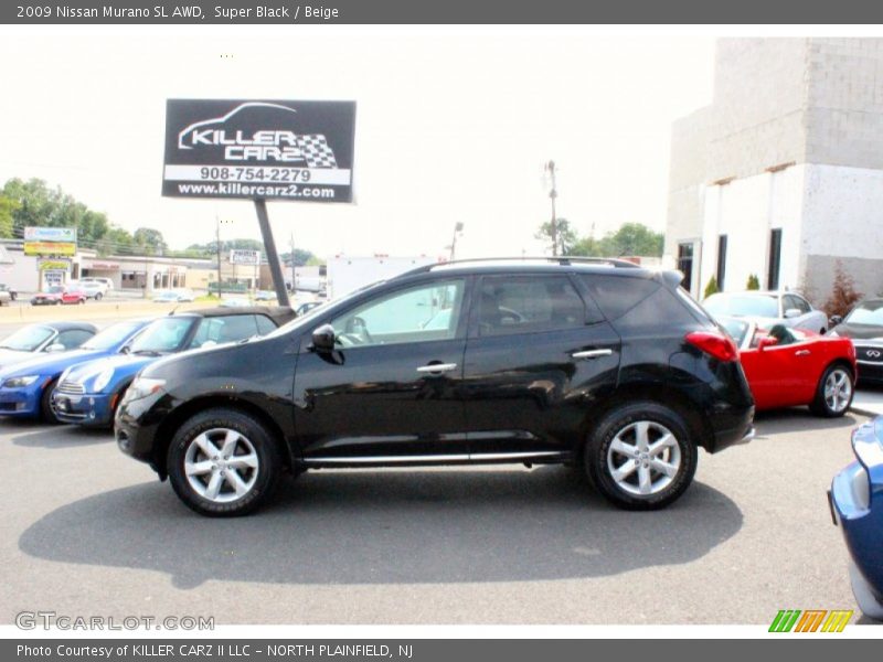 Super Black / Beige 2009 Nissan Murano SL AWD