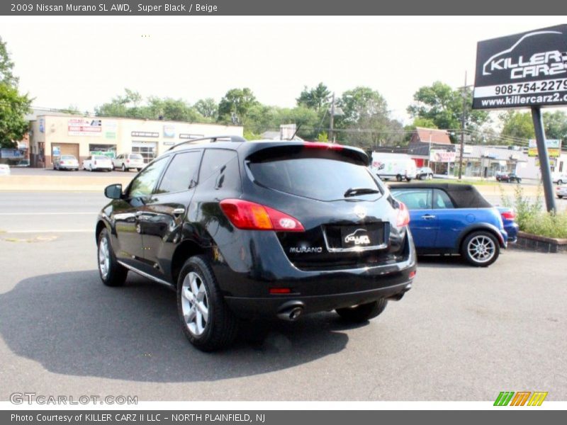 Super Black / Beige 2009 Nissan Murano SL AWD