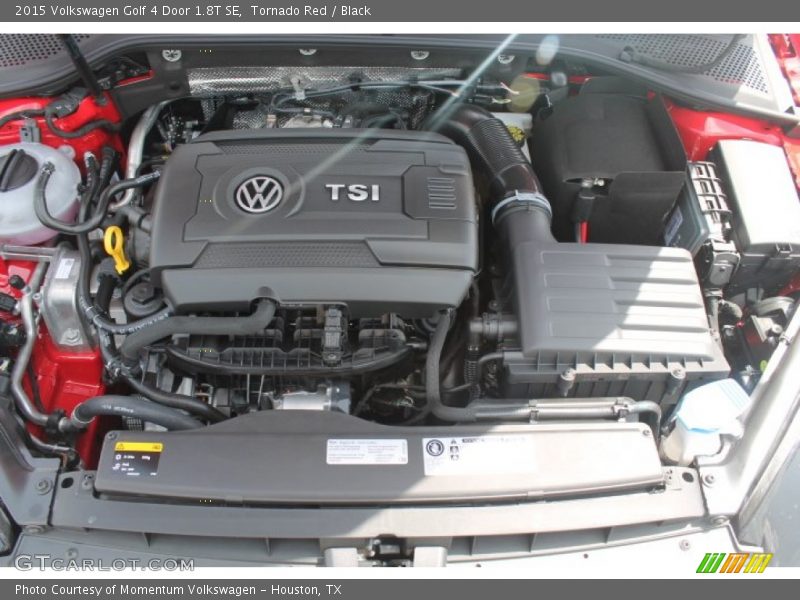 Tornado Red / Black 2015 Volkswagen Golf 4 Door 1.8T SE