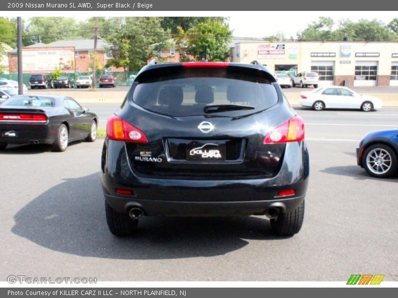 Super Black / Beige 2009 Nissan Murano SL AWD