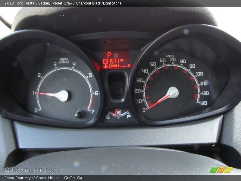 Violet Gray / Charcoal Black/Light Stone 2013 Ford Fiesta S Sedan