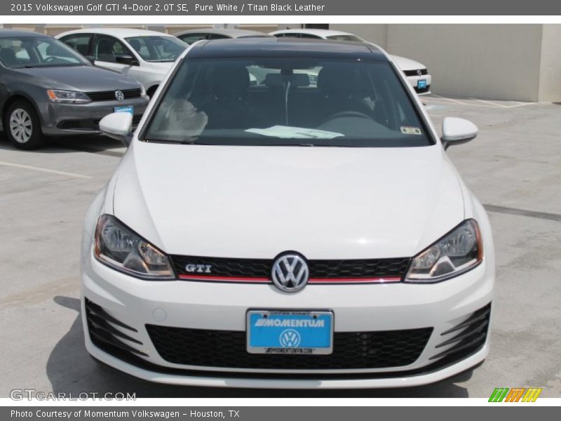 Pure White / Titan Black Leather 2015 Volkswagen Golf GTI 4-Door 2.0T SE