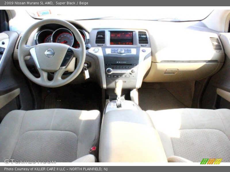 Super Black / Beige 2009 Nissan Murano SL AWD