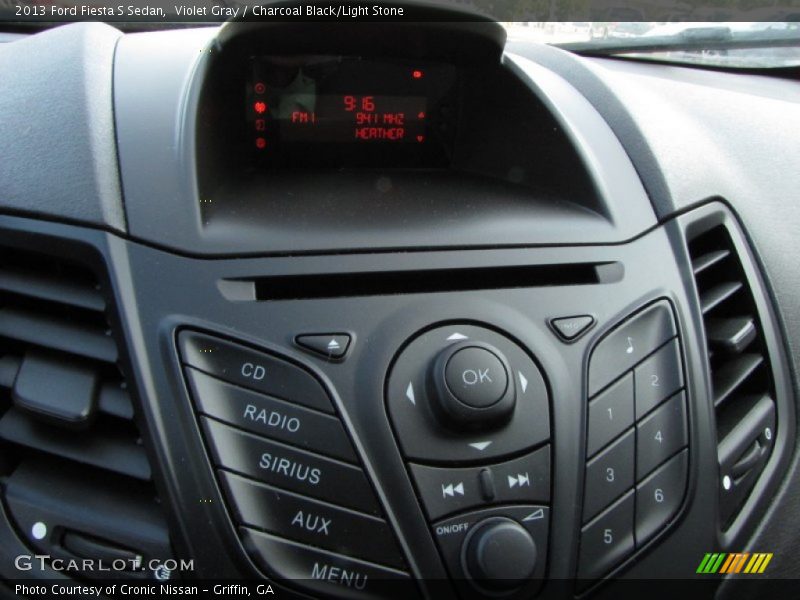 Violet Gray / Charcoal Black/Light Stone 2013 Ford Fiesta S Sedan