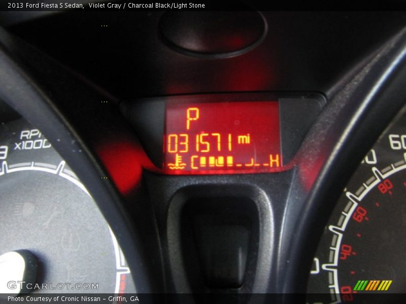 Violet Gray / Charcoal Black/Light Stone 2013 Ford Fiesta S Sedan
