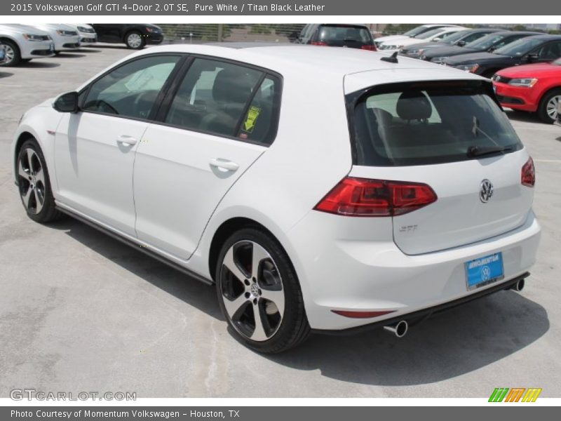 Pure White / Titan Black Leather 2015 Volkswagen Golf GTI 4-Door 2.0T SE