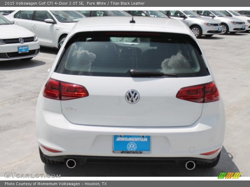 Pure White / Titan Black Leather 2015 Volkswagen Golf GTI 4-Door 2.0T SE