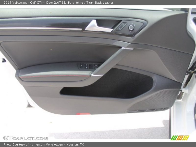 Pure White / Titan Black Leather 2015 Volkswagen Golf GTI 4-Door 2.0T SE