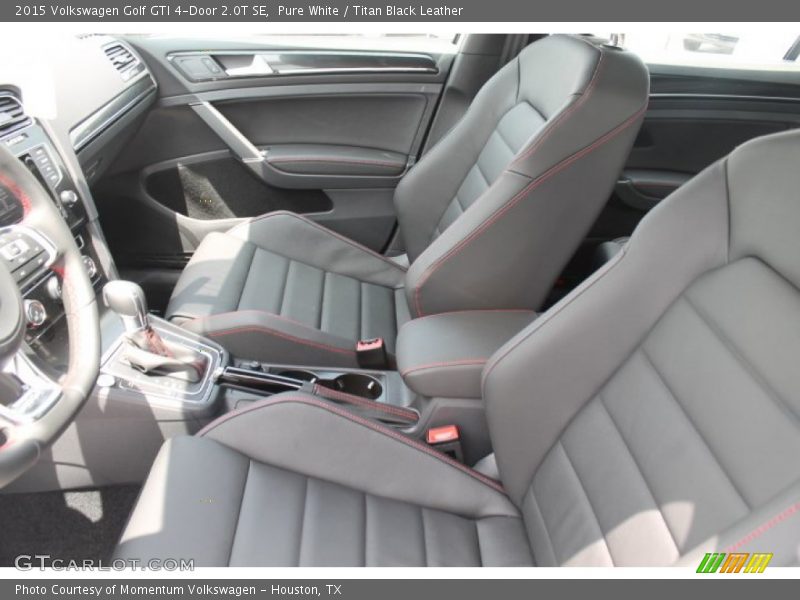 Pure White / Titan Black Leather 2015 Volkswagen Golf GTI 4-Door 2.0T SE