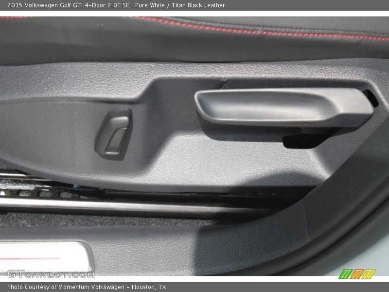 Pure White / Titan Black Leather 2015 Volkswagen Golf GTI 4-Door 2.0T SE