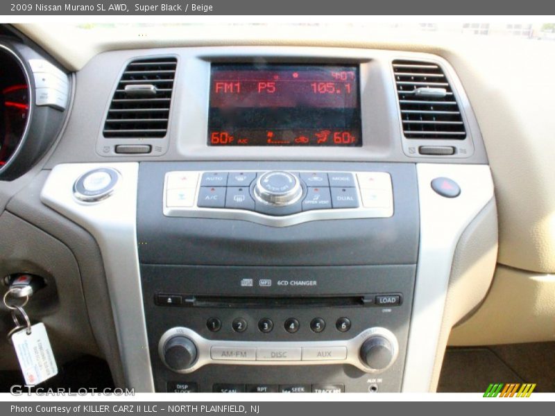Super Black / Beige 2009 Nissan Murano SL AWD