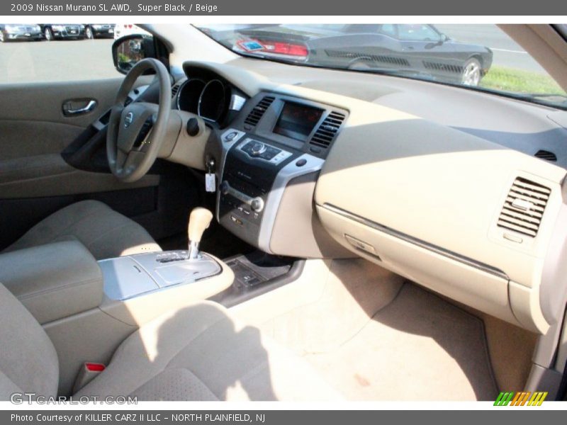 Super Black / Beige 2009 Nissan Murano SL AWD