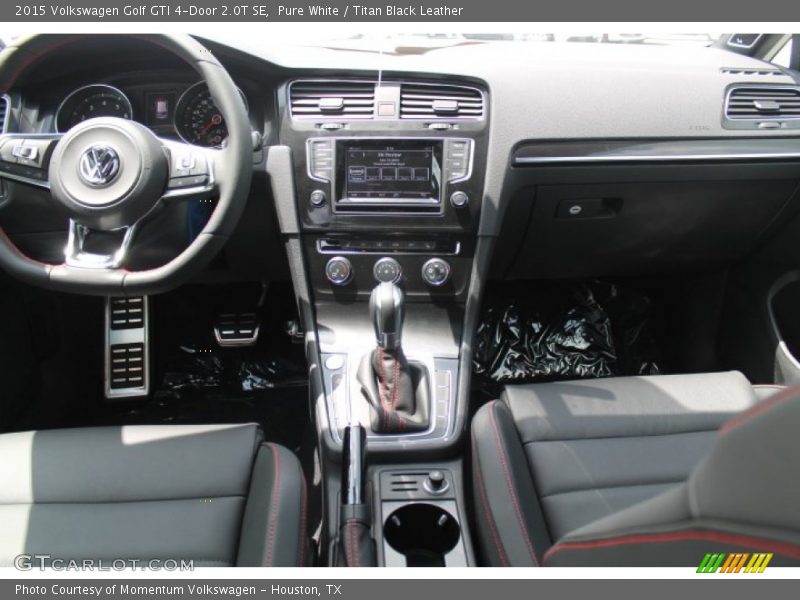 Pure White / Titan Black Leather 2015 Volkswagen Golf GTI 4-Door 2.0T SE