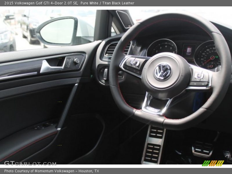 Pure White / Titan Black Leather 2015 Volkswagen Golf GTI 4-Door 2.0T SE