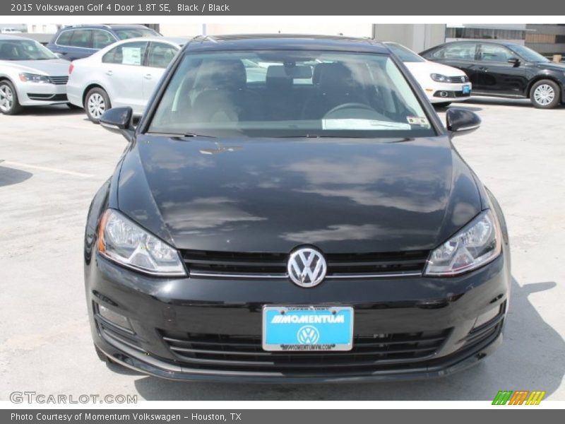 Black / Black 2015 Volkswagen Golf 4 Door 1.8T SE