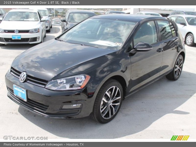 Black / Black 2015 Volkswagen Golf 4 Door 1.8T SE