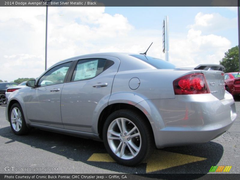 Billet Silver Metallic / Black 2014 Dodge Avenger SE