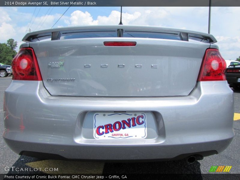 Billet Silver Metallic / Black 2014 Dodge Avenger SE