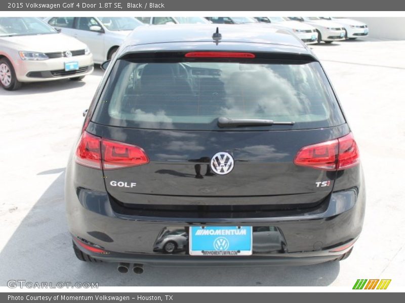Black / Black 2015 Volkswagen Golf 4 Door 1.8T SE
