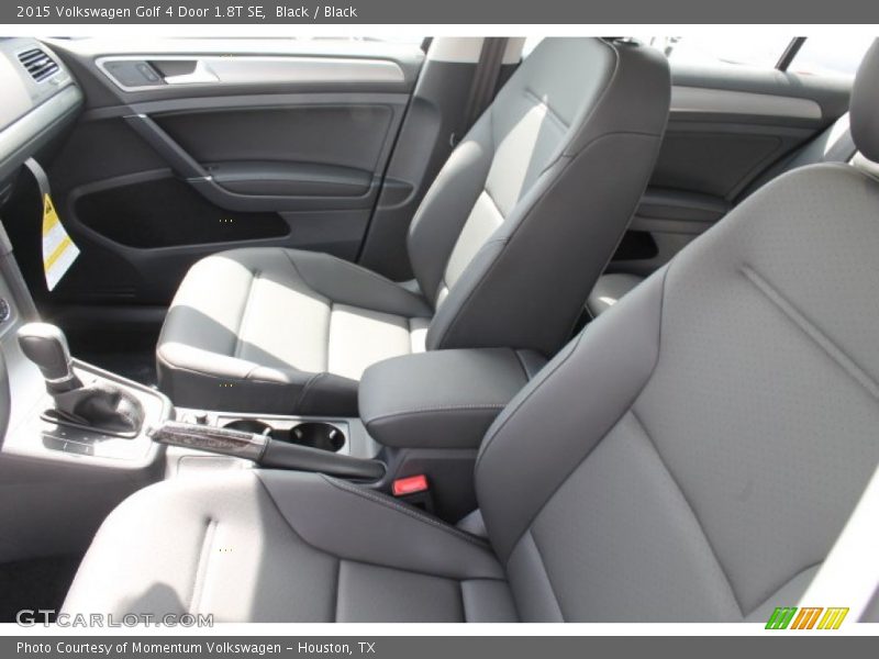 Black / Black 2015 Volkswagen Golf 4 Door 1.8T SE