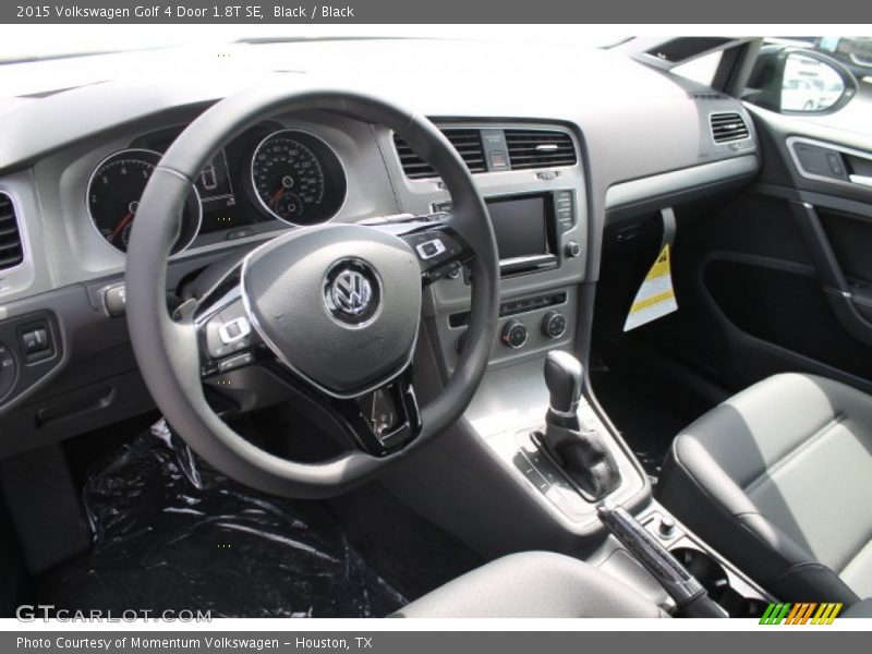 Black Interior - 2015 Golf 4 Door 1.8T SE 