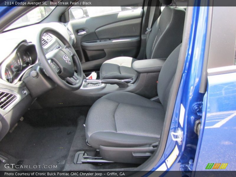 Blue Streak Pearl / Black 2014 Dodge Avenger SE