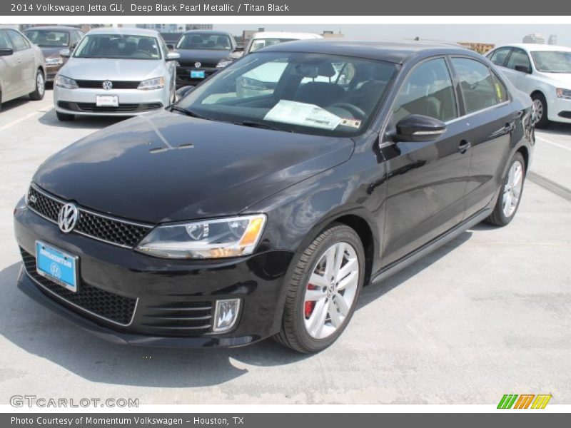 Deep Black Pearl Metallic / Titan Black 2014 Volkswagen Jetta GLI