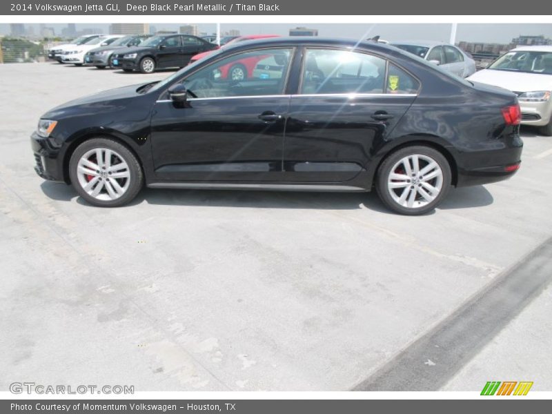 Deep Black Pearl Metallic / Titan Black 2014 Volkswagen Jetta GLI