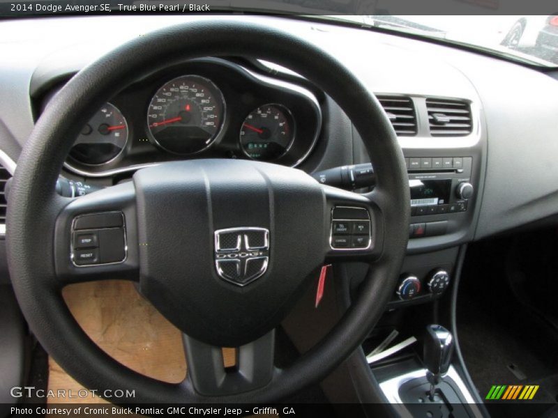 True Blue Pearl / Black 2014 Dodge Avenger SE