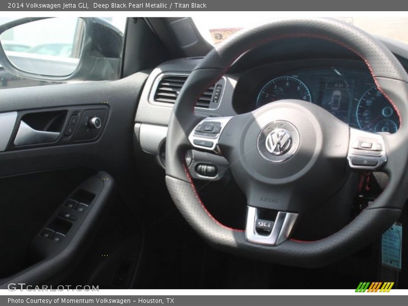 Deep Black Pearl Metallic / Titan Black 2014 Volkswagen Jetta GLI