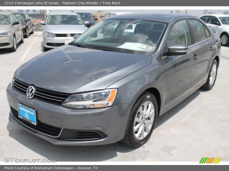 Platinum Gray Metallic / Titan Black 2014 Volkswagen Jetta SE Sedan