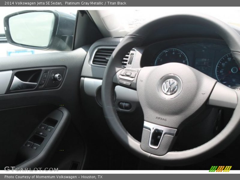 Platinum Gray Metallic / Titan Black 2014 Volkswagen Jetta SE Sedan