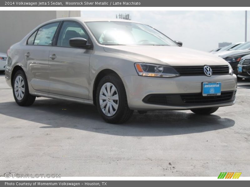 Moonrock Silver Metallic / Latte Macchiato 2014 Volkswagen Jetta S Sedan