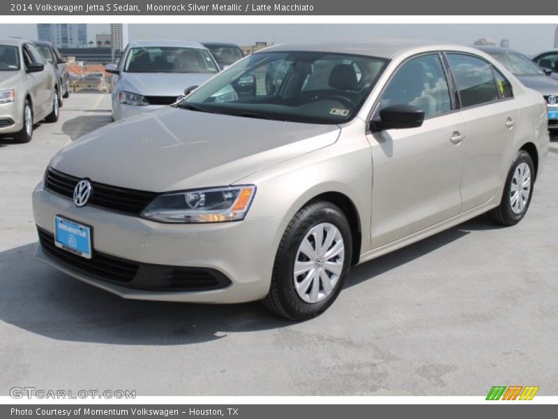 Moonrock Silver Metallic / Latte Macchiato 2014 Volkswagen Jetta S Sedan
