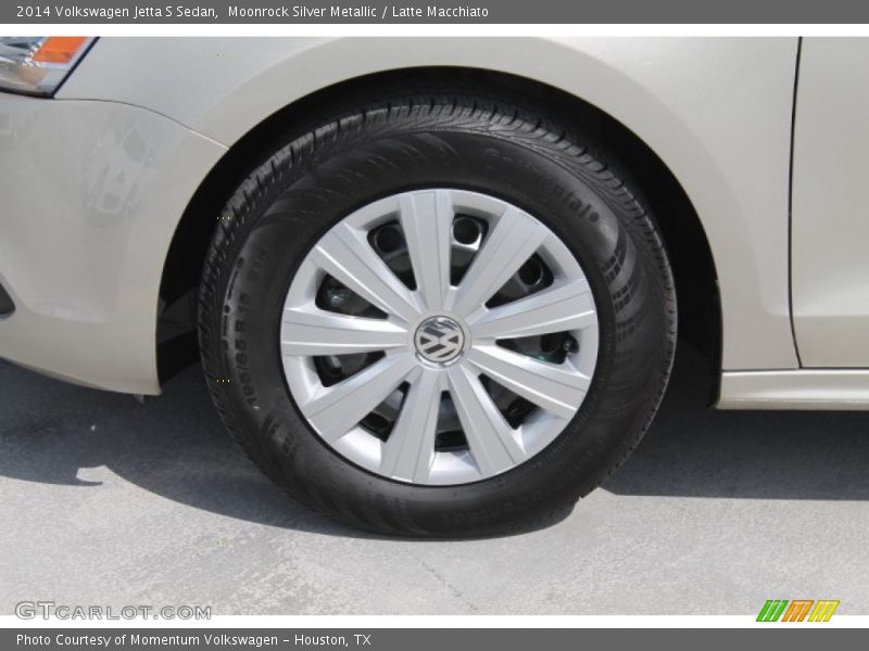 Moonrock Silver Metallic / Latte Macchiato 2014 Volkswagen Jetta S Sedan