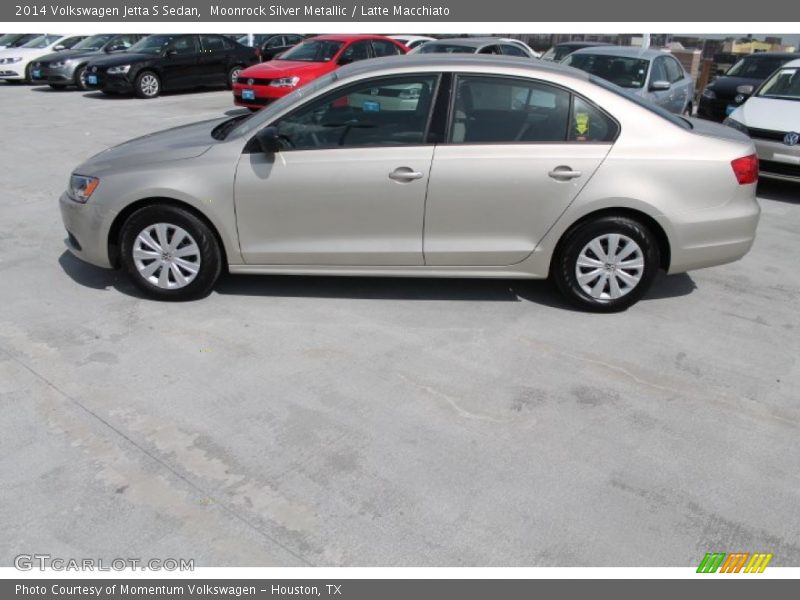 Moonrock Silver Metallic / Latte Macchiato 2014 Volkswagen Jetta S Sedan