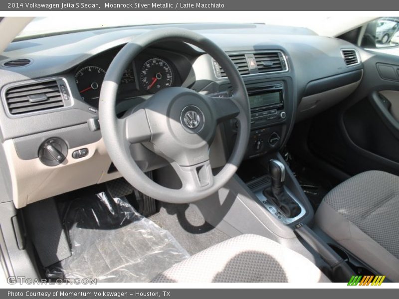 Moonrock Silver Metallic / Latte Macchiato 2014 Volkswagen Jetta S Sedan