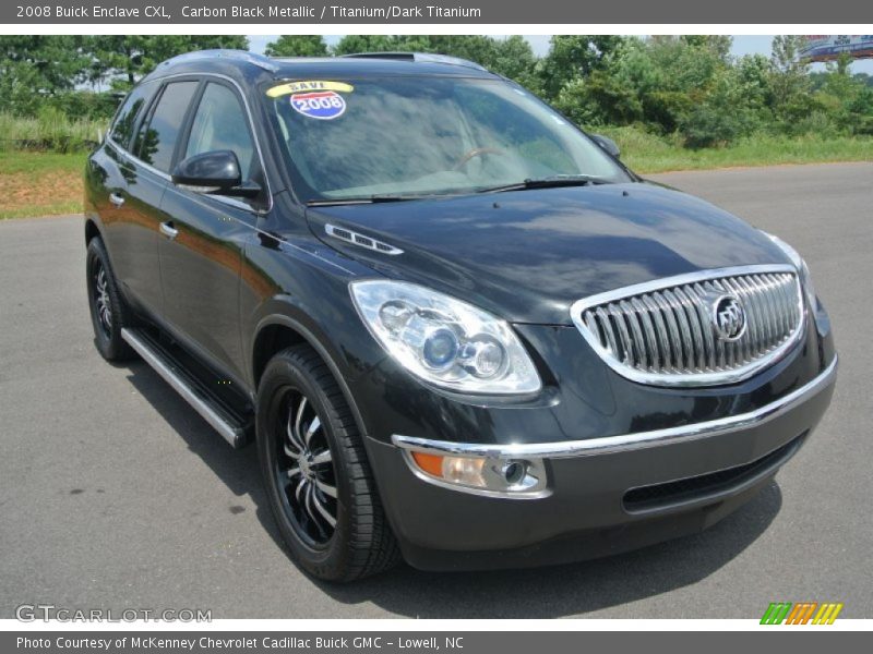 Carbon Black Metallic / Titanium/Dark Titanium 2008 Buick Enclave CXL