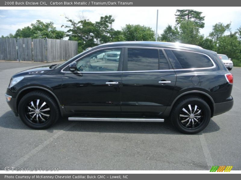 Carbon Black Metallic / Titanium/Dark Titanium 2008 Buick Enclave CXL