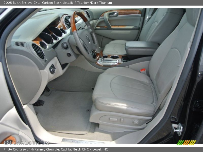 Carbon Black Metallic / Titanium/Dark Titanium 2008 Buick Enclave CXL