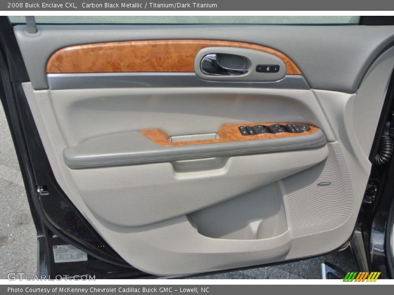 Carbon Black Metallic / Titanium/Dark Titanium 2008 Buick Enclave CXL