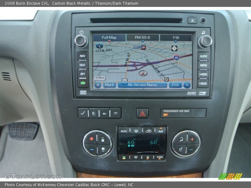 Carbon Black Metallic / Titanium/Dark Titanium 2008 Buick Enclave CXL