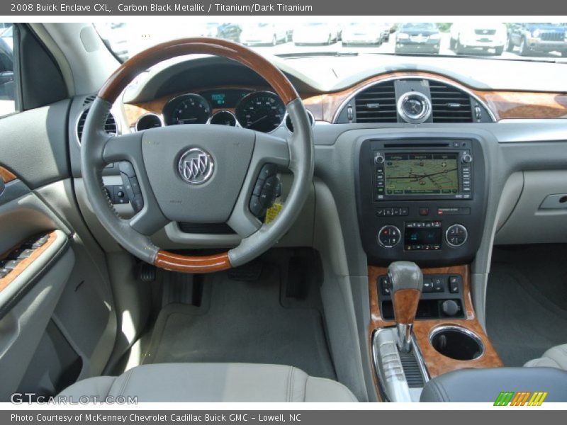 Carbon Black Metallic / Titanium/Dark Titanium 2008 Buick Enclave CXL