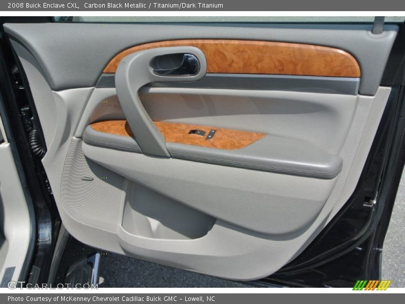 Carbon Black Metallic / Titanium/Dark Titanium 2008 Buick Enclave CXL