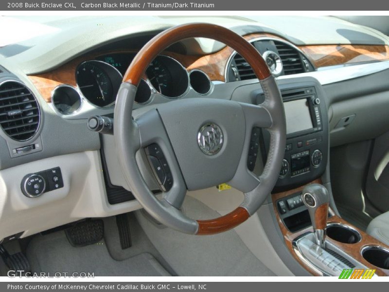 Carbon Black Metallic / Titanium/Dark Titanium 2008 Buick Enclave CXL