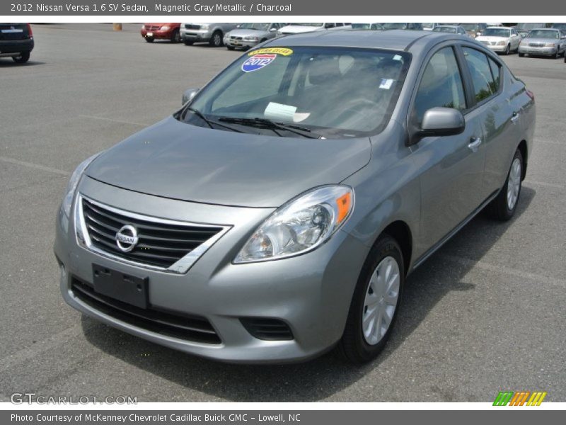 Magnetic Gray Metallic / Charcoal 2012 Nissan Versa 1.6 SV Sedan