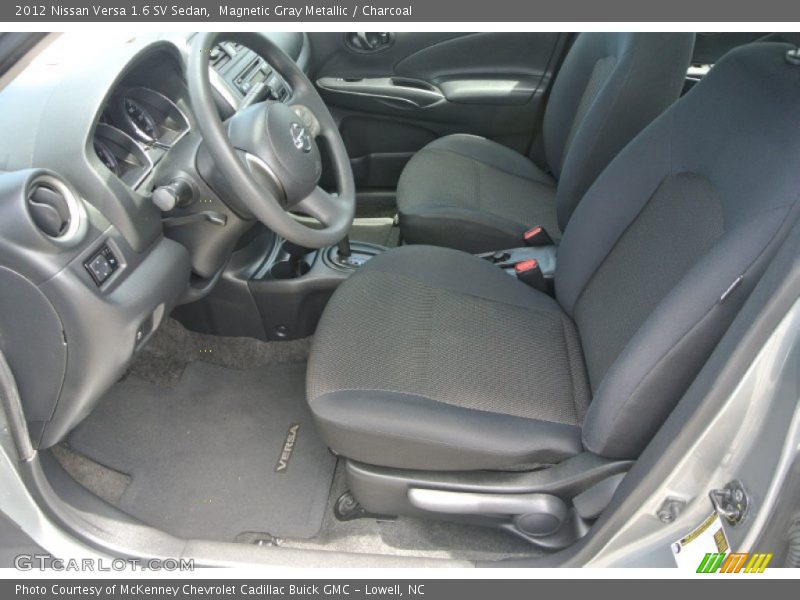 Magnetic Gray Metallic / Charcoal 2012 Nissan Versa 1.6 SV Sedan