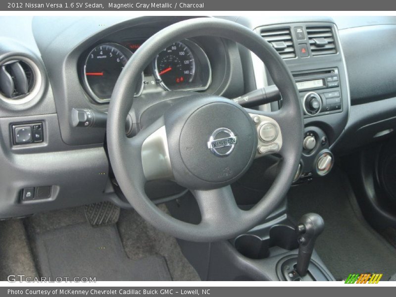 Magnetic Gray Metallic / Charcoal 2012 Nissan Versa 1.6 SV Sedan