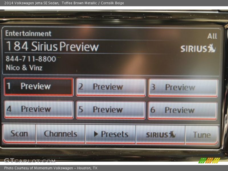 Toffee Brown Metallic / Cornsilk Beige 2014 Volkswagen Jetta SE Sedan